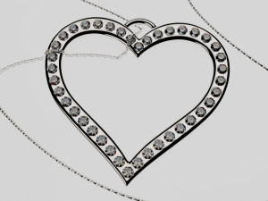 Heart Necklace 3Dモデル