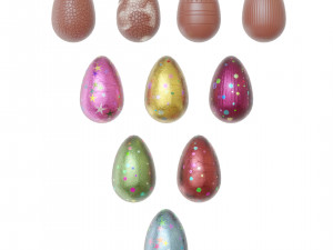 Chocolate Easter Eggs Modelo 3D