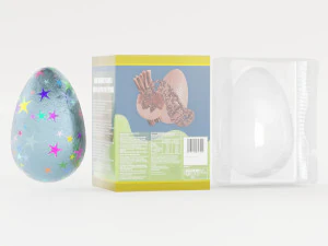 Boxed Chocolate Easter Eggs 3D Model