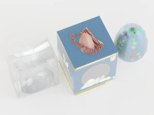 Boxed Chocolate Easter Eggs 3D Model