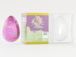 Boxed Chocolate Easter Eggs 3D Model