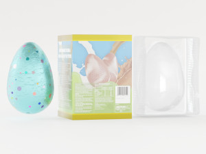 Boxed Chocolate Easter Eggs 3D 模型