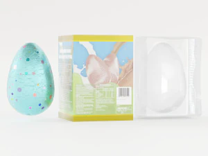 Boxed Chocolate Easter Eggs 3D Model
