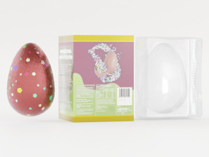 Boxed Chocolate Easter Eggs 3D 模型