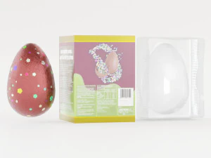Boxed Chocolate Easter Eggs 3D Model