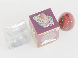 Boxed Chocolate Easter Eggs 3D Model