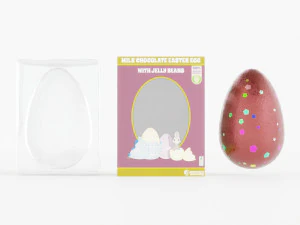 Boxed Chocolate Easter Eggs 3D Model