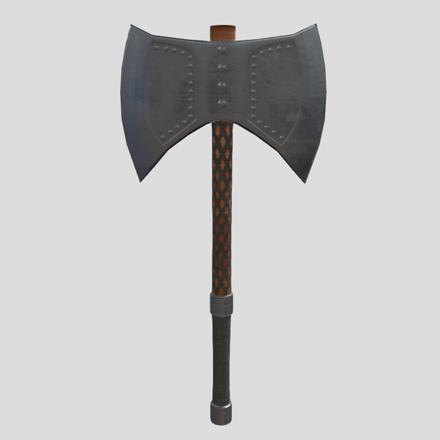axe 3D 模型 .c4d .max .obj .3ds .fbx .stl .blend 