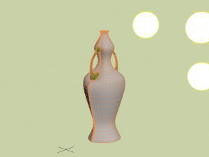 art nouveau vase Modello 3D