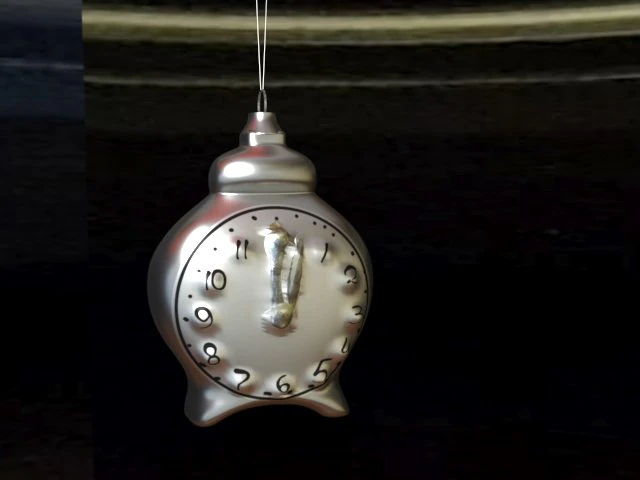 christmastree toy clock 3D Model .c4d .max .obj .3ds .fbx .stl .blend