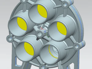 Blastgate dn50 - 5-way 3D Print Model