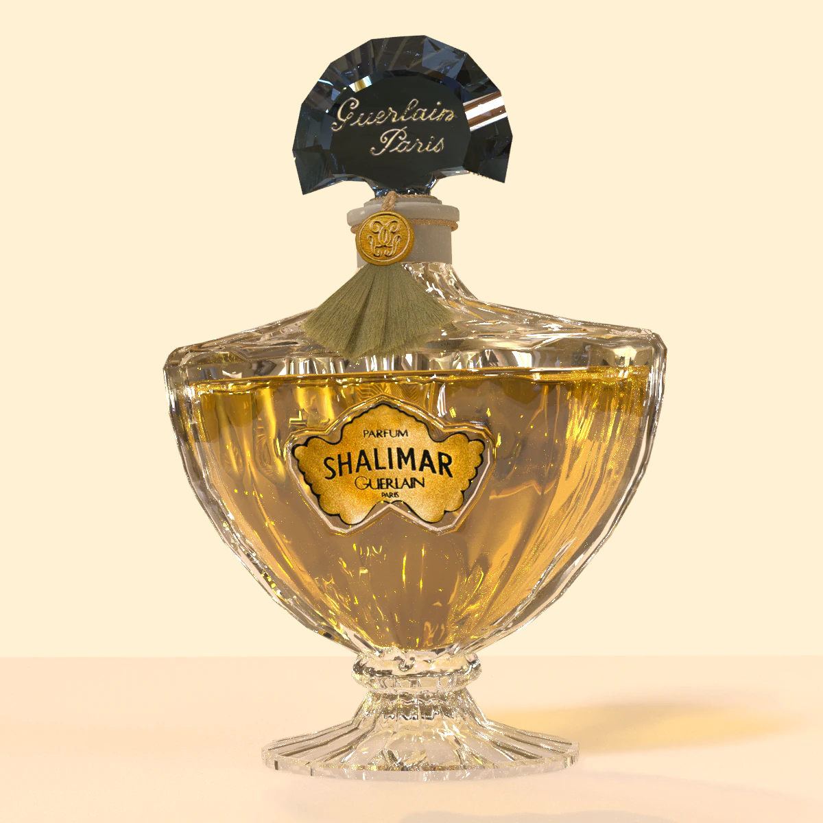 parfum guerlain shalimar 3D Model .c4d .max .obj .3ds .fbx .stl .blend 