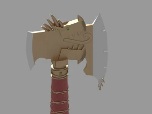 battle axe 3D Model