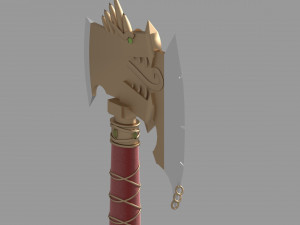 battle axe Modelo 3D