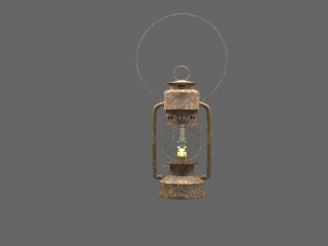 kerosene lamp 3D Модель