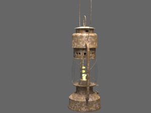 kerosene lamp 3D Модель