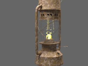 kerosene lamp 3D Модель