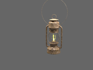 kerosene lamp 3D Модель
