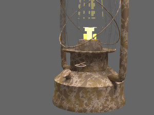 kerosene lamp 3D Модель