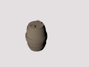 12-pounder field cannon 3D Model