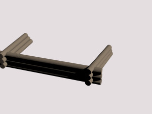 12-pounder field cannon Model 3D