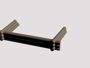 12-pounder field cannon 3D Model