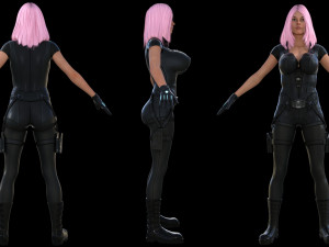 Female model Modèle 3D