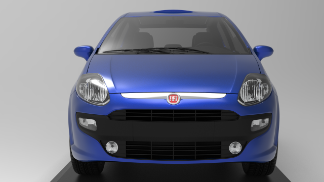 Fiat Punto 5 portes 2018 Modèle 3D