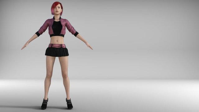 640px x 360px - skinny teen female model 3D Model in Woman 3DExport