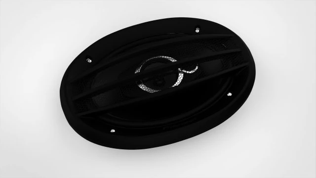 Pioneer Triaxial 6x9 TS-A6964S Car Speaker 3D Model .c4d .max .obj .3ds .fbx .stl .blend 