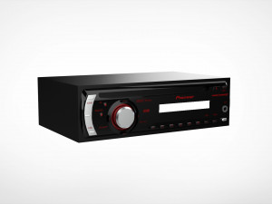 Car Sound System Parts Bundle 3D Модель