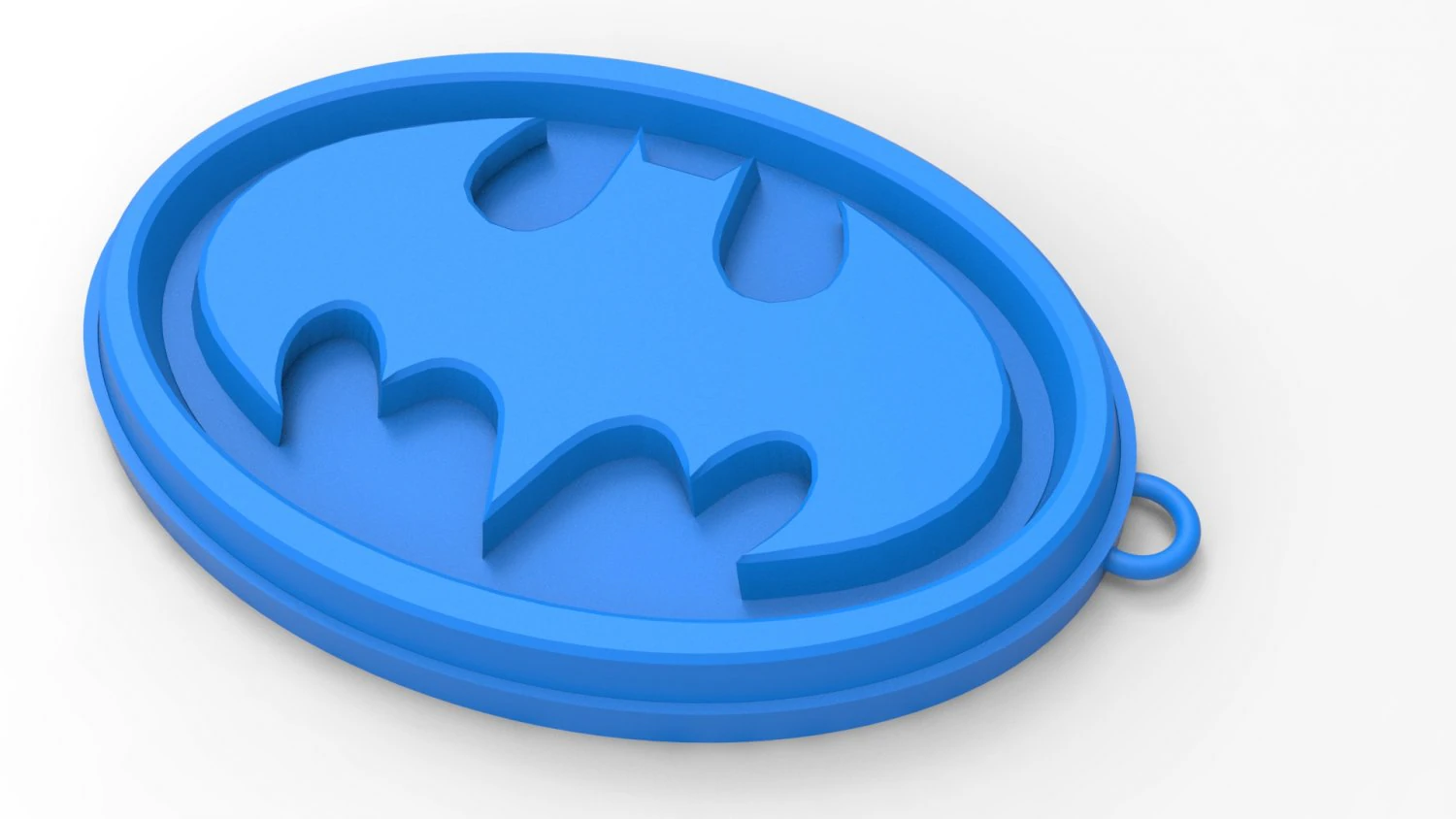 Batman KeyChain 3D Model .c4d .max .obj .3ds .fbx .stl .blend 