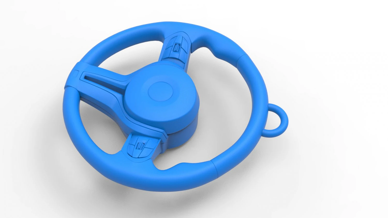 Bimmer Steering Wheel Keychain 3D Model .c4d .max .obj .3ds .fbx .stl .blend