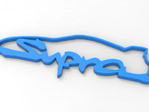Toyota Supra Keychain Model 3D Model