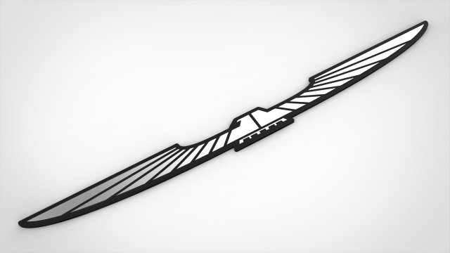 Thunderbird Emblem Etiketcilere Ozel Thunderbird Kus Arma 3D 모델 .c4d .max .obj .3ds .fbx .stl .blend 