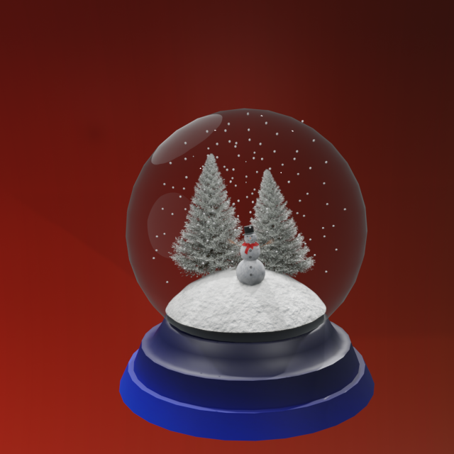 snow globe 3D 模型 .c4d .max .obj .3ds .fbx .stl .blend 