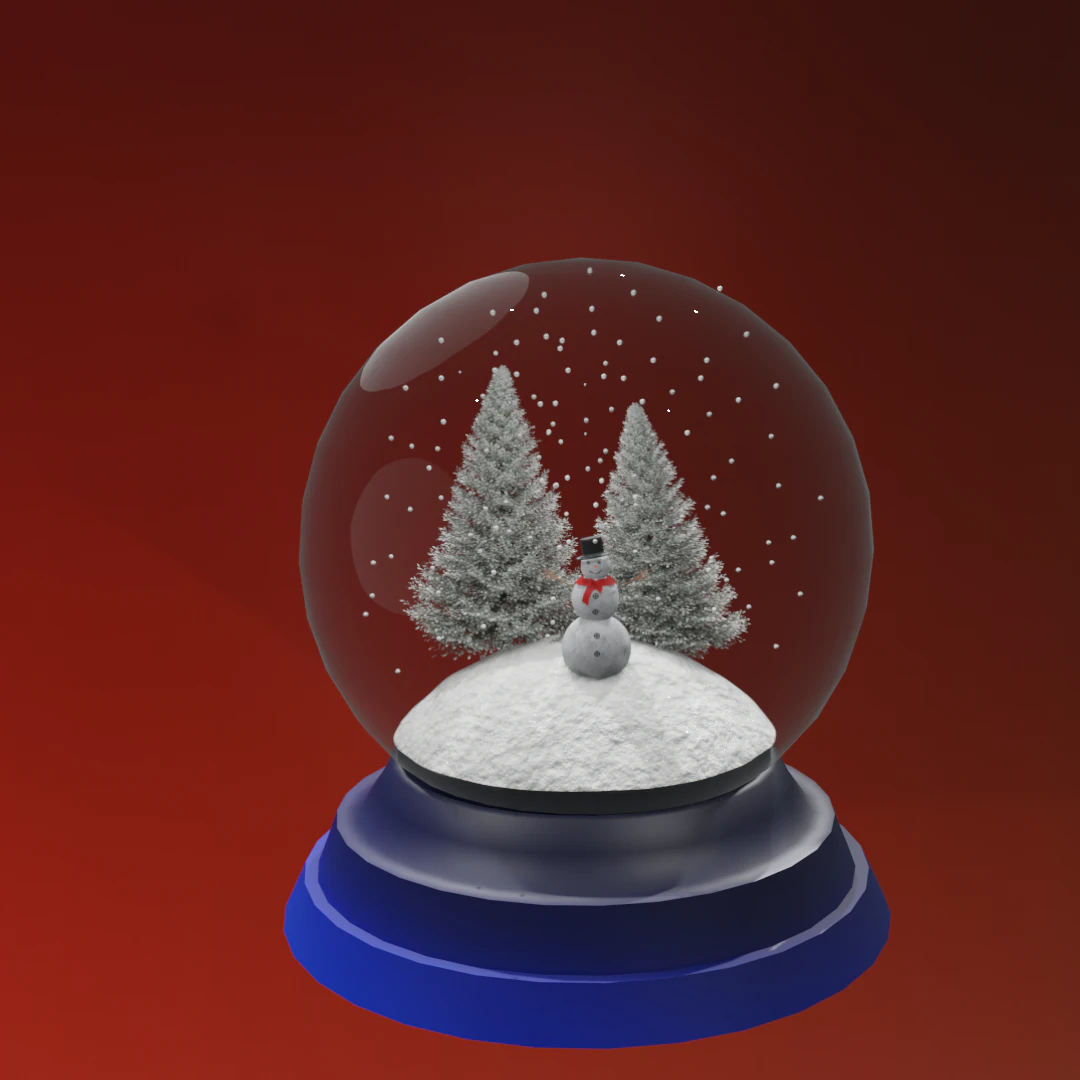snow globe 3D Model .c4d .max .obj .3ds .fbx .stl .blend 