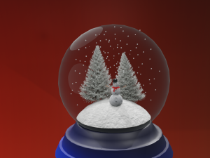snow globe Model 3D