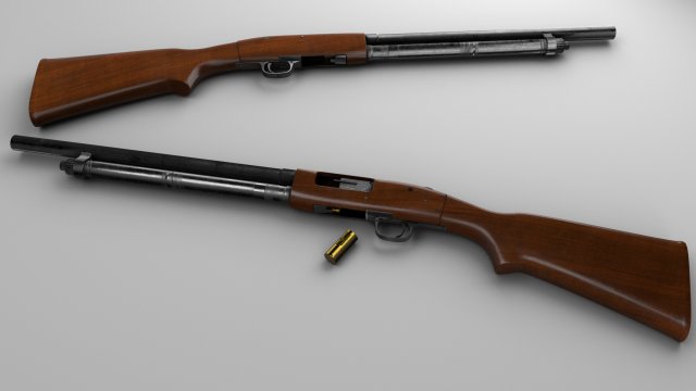 maverick 88 shotgun 3D-Modell .c4d .max .obj .3ds .fbx .stl .blend 