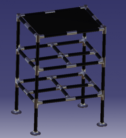 full size fully printable tube cabinet 3D-Druckmodell .c4d .max .obj .3ds .fbx .stl .blend 