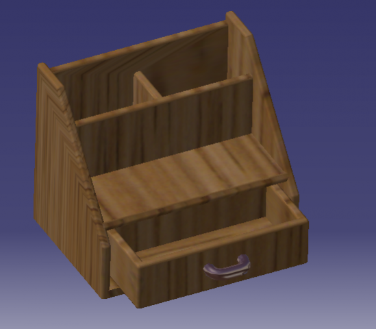 desktop organizer antique style furniture Modèles 3D en vedette .c4d .max .obj .3ds .fbx .stl .blend 