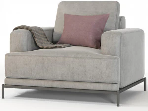 आधुनिक सोफ़ा - एक सीट वाला आराम 3D मॉडल