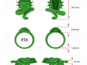 kengkod71 ring ganesh 3d 3D Model
