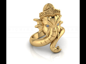 kengkod71 ring ganesh 3d Model 3D