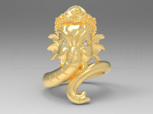 kengkod71 ring ganesh 3d 3D Model
