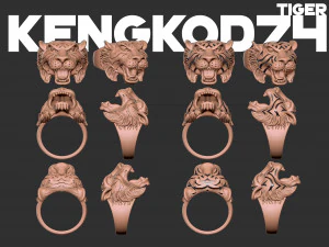 kengkod-74 tigre Modello 3D