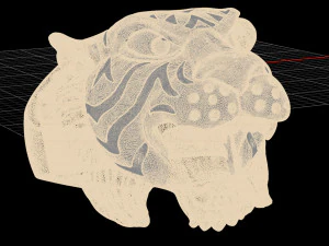 kengkod-74 tigre Modello 3D