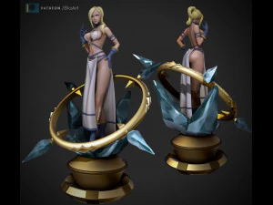 minfilia warde - version 1 and 2 3D Print Model