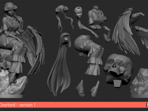minfilia warde - version 1 and 2 3D 프린트 모델