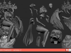 minfilia warde - version 1 and 2 3D Print Model